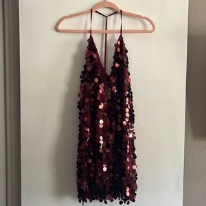 Sparkly low back dress